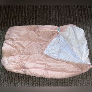 Beddy’s toddler bed blush pink minky comforter